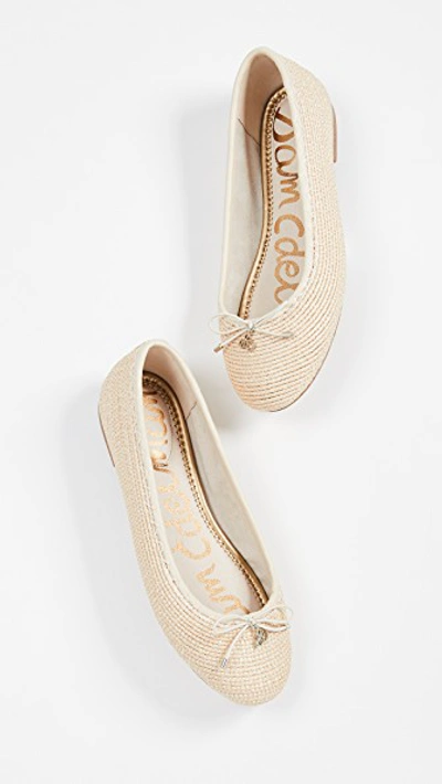 Shop Sam Edelman Falcon Flats In Natural