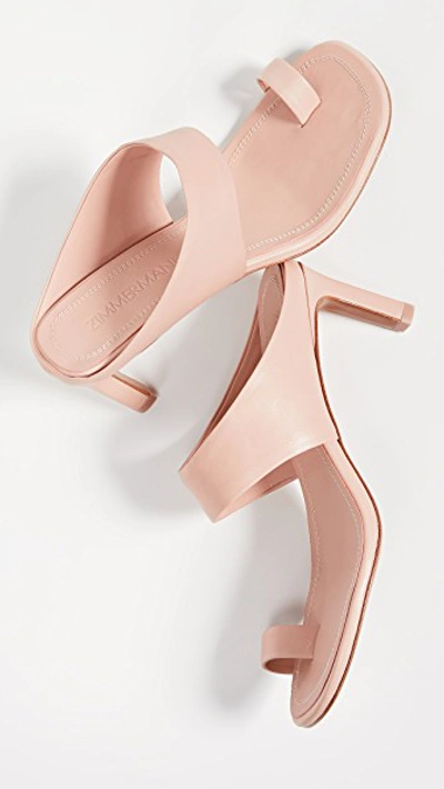 Shop Zimmermann Strap Sandals In Nude