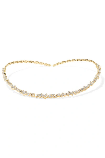 Shop Suzanne Kalan 18-karat Gold Diamond Collar