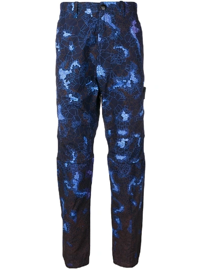 Stone Island Printed Heat-reactive Trousers - Blau In Blue | ModeSens