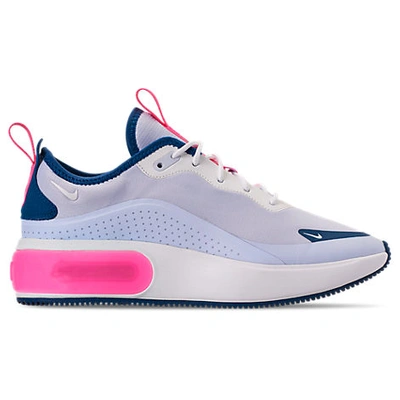 Shop Nike Women's Air Max Dia Casual Shoes In Grey / Blue