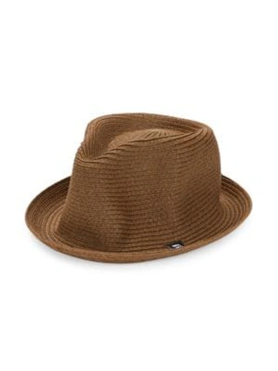 Shop Block Headwear Rocky Braided Fedora In Brown