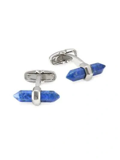 Shop Paul Smith Lapis Lazuli Cufflinks In Blue