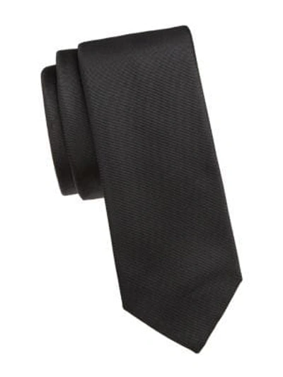 Shop Saks Fifth Avenue Collection Formal Silk Skinny Tie In Black