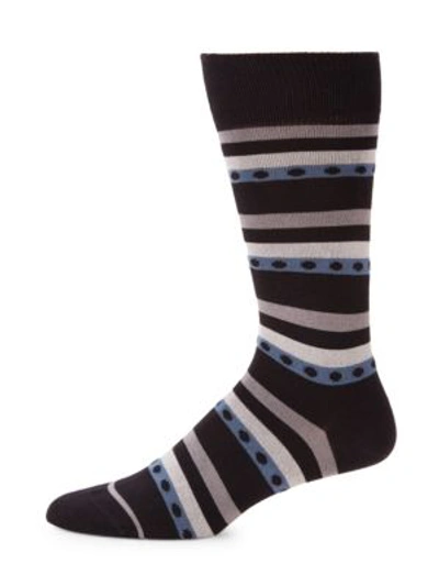 Shop Paul Smith Men's Matic Mid-calf Socks In Black