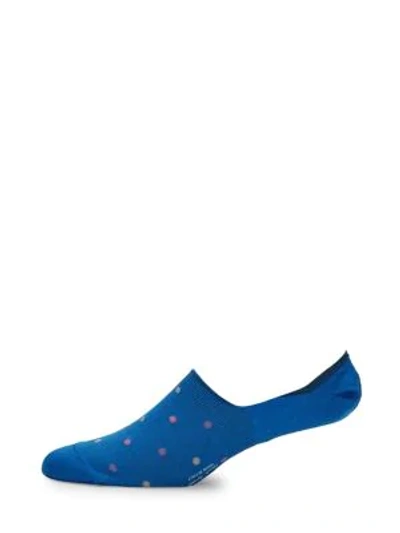 Shop Paul Smith Tiny Dot No-show Socks In Blue