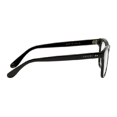 Shop Gucci Black Square Glasses