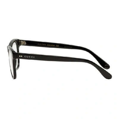 Shop Gucci Black Square Glasses