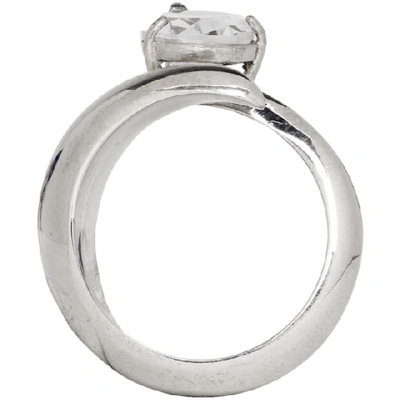 Shop Alan Crocetti Silver Topaz Ring In White Topaz