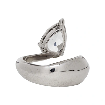 Shop Alan Crocetti Silver Topaz Ring In White Topaz
