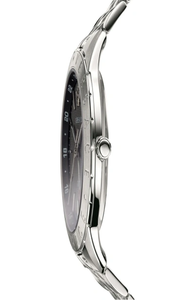 Shop Versace Univers Bracelet Watch, 43mm In Silver/ Black/ Silver