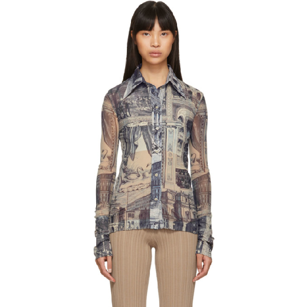 acne studios printed shirt