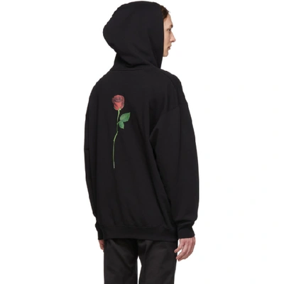 Shop Balenciaga Black Terry Hoodie