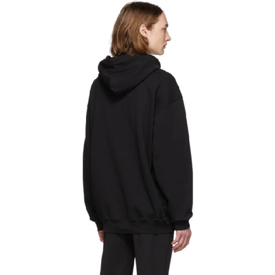 Shop Balenciaga Black Workout Hoodie In 1000 Black