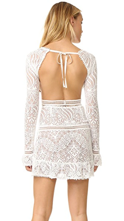 Shop For Love & Lemons Emerie Cutout Dress White