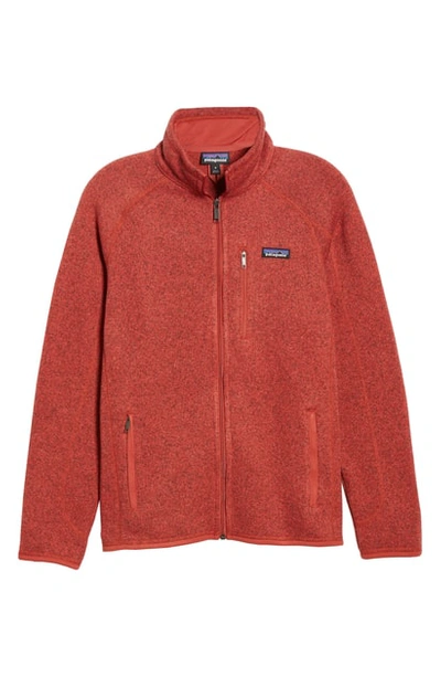 Shop Patagonia Better Sweater Quarter Zip Pullover In New Adobe