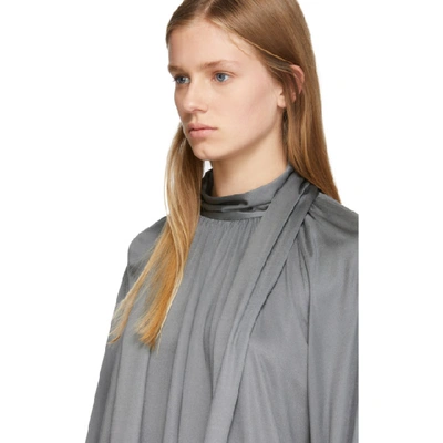 Shop The Row Grey Merrian Blouse In Slm Silver