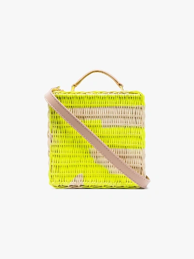 Shop Natasha Zinko Strukturierte Box-bag In Yellow