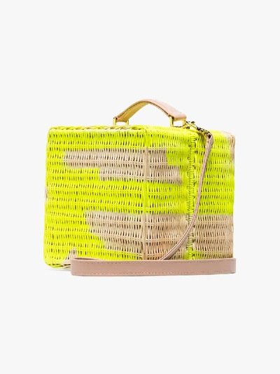 Shop Natasha Zinko Strukturierte Box-bag In Yellow