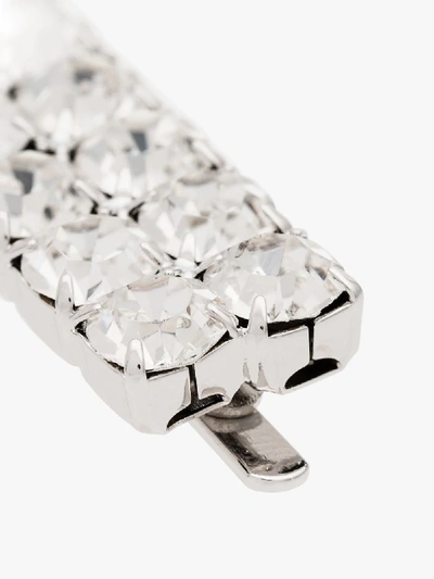 Shop Alessandra Rich Set Aus Drei Kristall-haarspangen In Silver