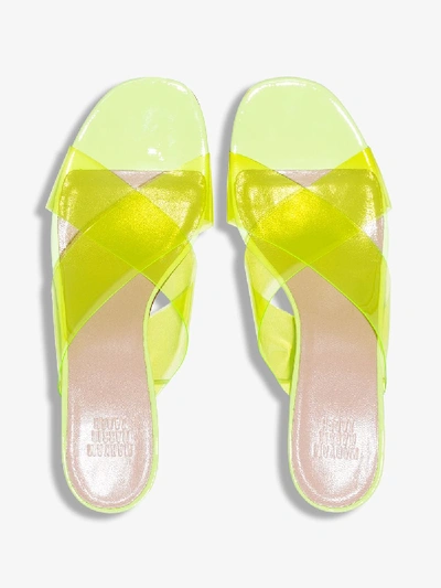 Shop Maryam Nassir Zadeh Yellow Lauren 52 Pvc Sandals