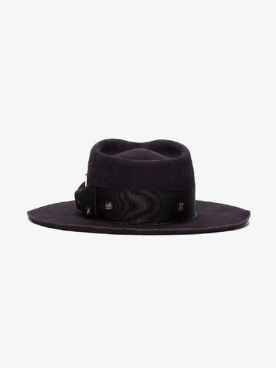 Shop Nick Fouquet Midnight Blue Buena Vista Fur Hat In Navy