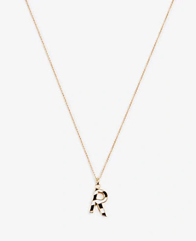 Shop Ann Taylor Striped Initial Necklace In R