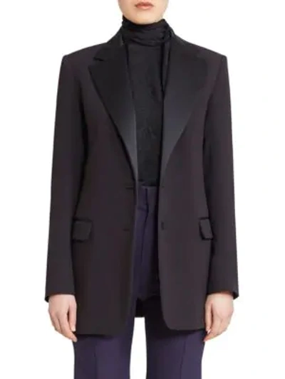 Shop Chloé Tuxedo Jacket In Black