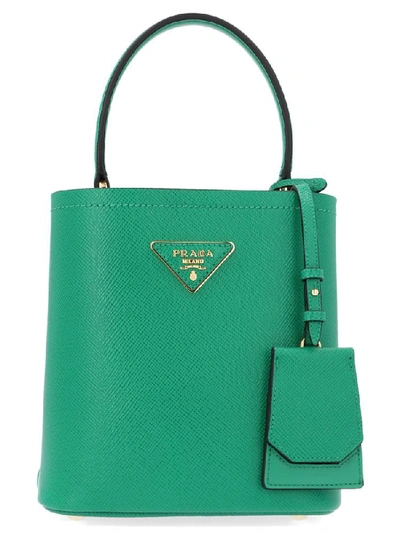 Prada Double Bucket Bag In Green | ModeSens
