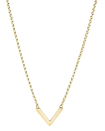 Shop Miansai Mini Angular Pendant Necklace In 18k Gold-plated Sterling Silver, 18