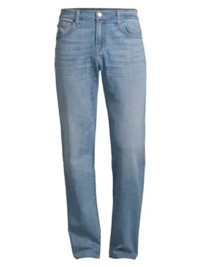Shop 7 For All Mankind Airweft Modern-fit Straight-leg Jeans In Intrepid