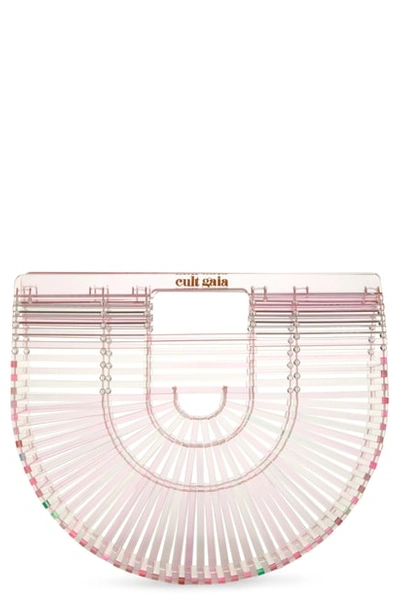 Shop Cult Gaia Small Ark Handbag - Pink In Calathea
