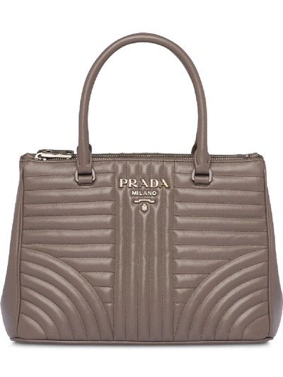 Prada 'diagramme' Handtasche In Nude