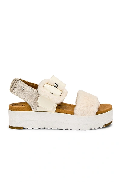 Shop Ugg Fluff Sandal In Jasmine