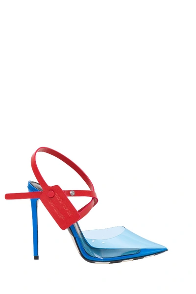 Shop Off-white Blue Jelly Mule