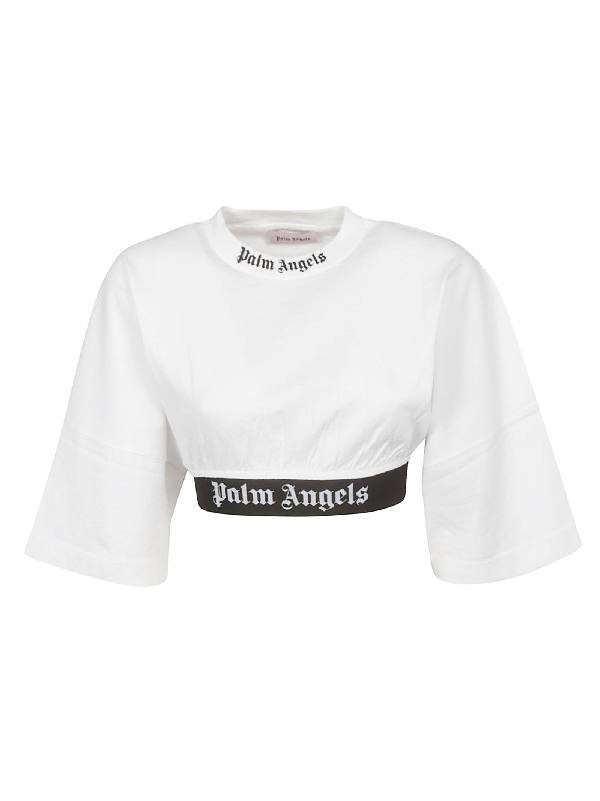 palm angels cropped t shirt