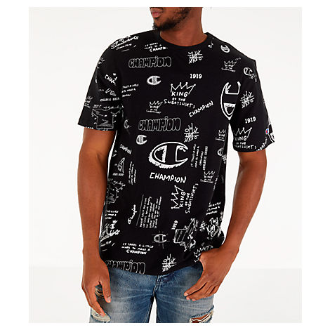 black champion shirt mens