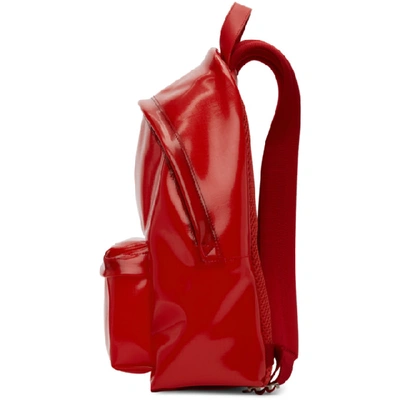 Shop Givenchy Red Transparent Rubber Backpack In 600 Red