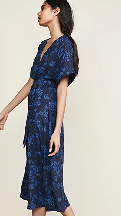 Shop Equipment Nauman Dress In Eclipse/bleu Cotier