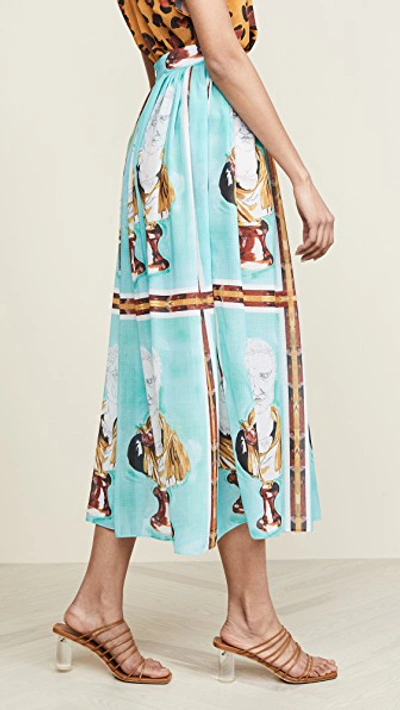Shop Tata Naka Emperor Skirt In Mint Multi