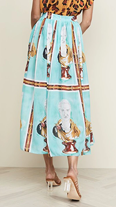 Shop Tata Naka Emperor Skirt In Mint Multi