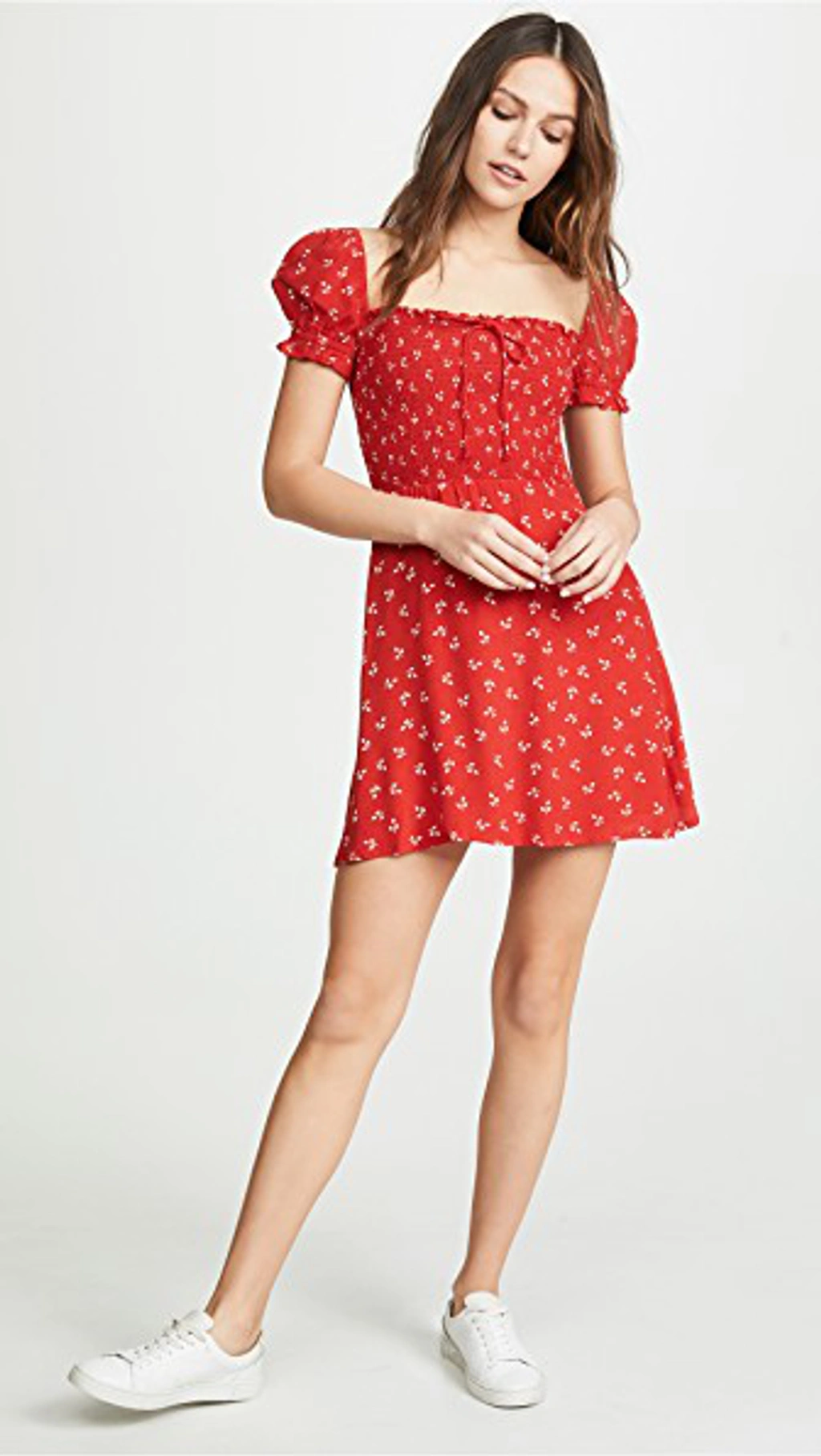Faithfull The Brand Genevieve Dress In Jeanne Print Cherry ModeSens