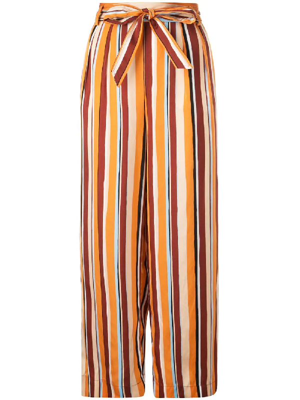 frame striped pants