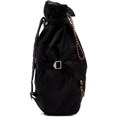 Shop Burberry Black Drawstring Backpack