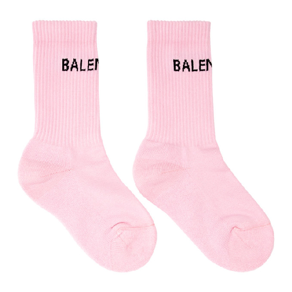 balenciaga socks pink