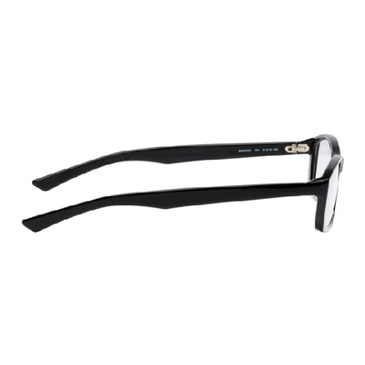 Shop Balenciaga Black Narrow Glasses