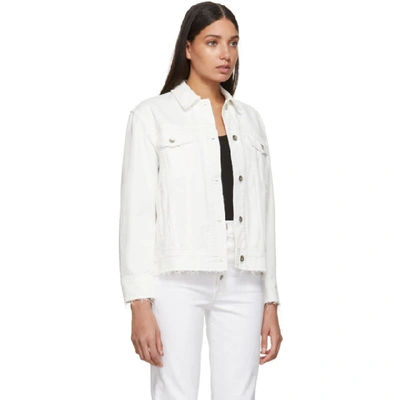 Shop Rag & Bone Rag And Bone White Denim Oversized Jacket In 101 Vtgewht