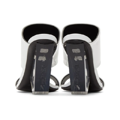 Shop Balmain White Patent Lory Sandals