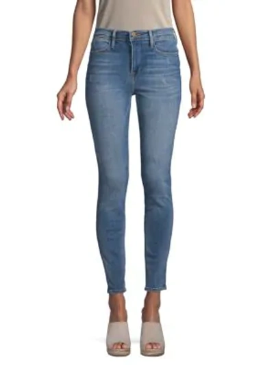 Shop Frame High-waist Beaufort Skinny Jeans