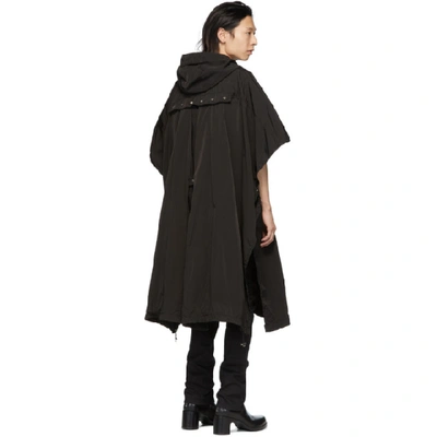 Shop Alyx 1017  9sm Black Grandall Poncho In 001 Black